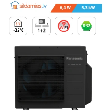 Gaiss- gaiss siltumsūknis Panasonic Power Heat Mul