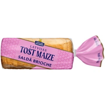 Saldā tostermaize Latvijas Tost Maize Brioche LATV