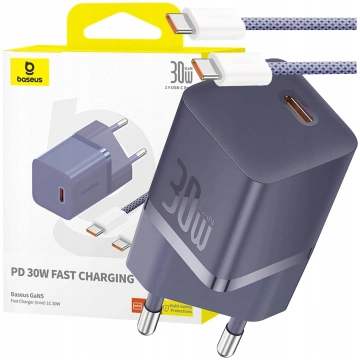 Baseus GaN5 30W USB-C EU Charger with Dynamic 3 US