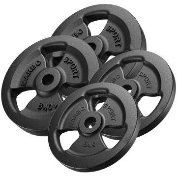 30mm svara diski Tri-Grip weight plates made of ca