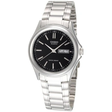 Unisex Pulkstenis Casio DATE Melns Sudrabains (Ø 3