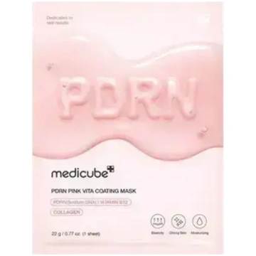 Medicube Pdrn Pink Vita Coating Mask - Plátýnková 