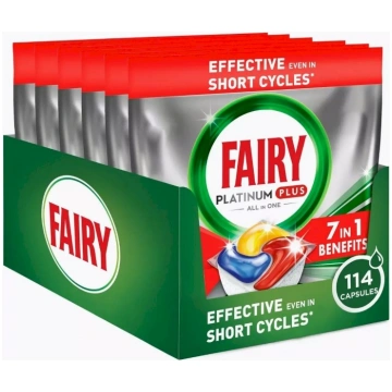FAIRY Platinum Plus All-in-One Lemon Dishwasher Ta