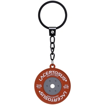 Lacertosus Keychain - Bumper Plate red