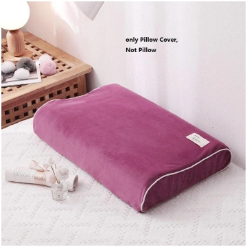 Contour Memory Foam Pillow Case Gentle Velvet Pill