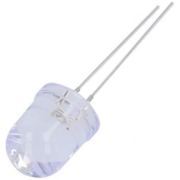 LED; blue; 10mm; 3000mcd; 30°; Front: convex; 3÷13