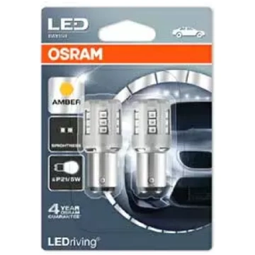 LED spuldze 1458YE-02B RETROFITS 12V P21 / 5W AMBE