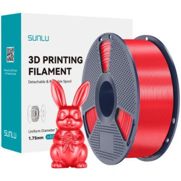 Sunlu PLA+ Silk Filament (Red) PLA+ SILK R