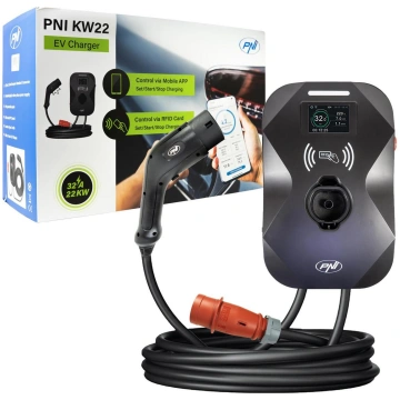 PNI KW22 32A charging station, 22KW, for electric