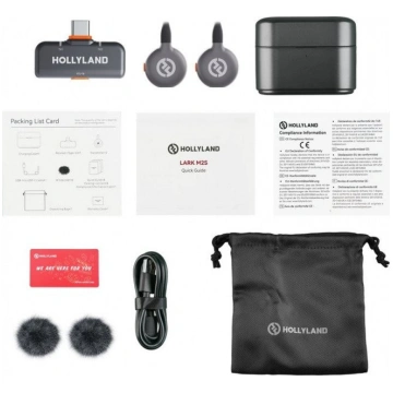 Hollyland LARK M2S Duo Wireless Lavalier Microphon