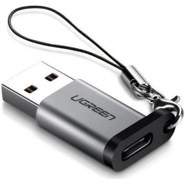 Adapter USB Ugreen US276 USB-A - USB-C Srebrny (50