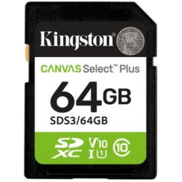 Kingston Technology 64GB SDXC Canvas Select Plus G