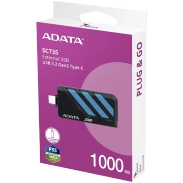 Adata External SSD Disk SC735 1TB U3.2C 1000/1000M