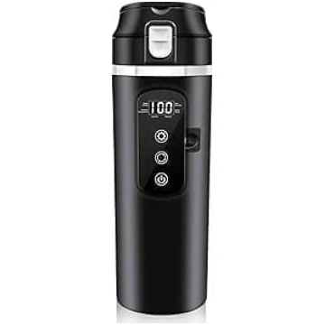 Ceļojumu tējkanna automašīnai, 500 ml līdzstrāvas 