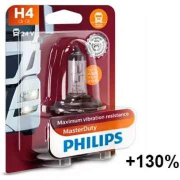 Spuldze PHILIPS H4 24V 75/70W MasterDuty Blister P
