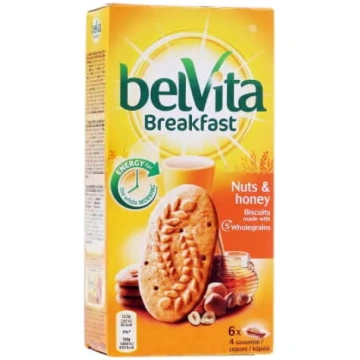 BELVITA Cookies Medus & Rieksti 300 g — brokastu c