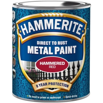 Metāla krāsa HAMMERITE Hammerlak, sarkana, 250 ml