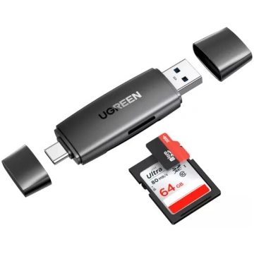 Kārtu lasītājs Ugreen 80191 USB 3.2 Gen 1 Type-A T