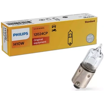 Spuldze Philips H10W 12V BA9S