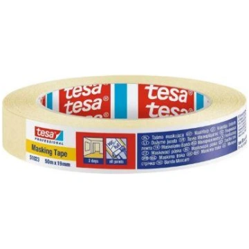 Tesa Masking Tape Krāsotāju lente, dzeltena, 19mm 