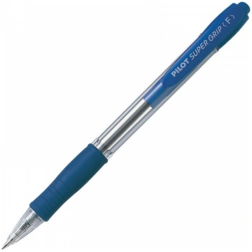 Lodīšu pildspalva PILOT SUPER GRIP 1.0mm zila tint