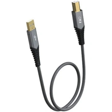 FiiO USB-A – USB-B kabelis, 1 m, melnā krāsā