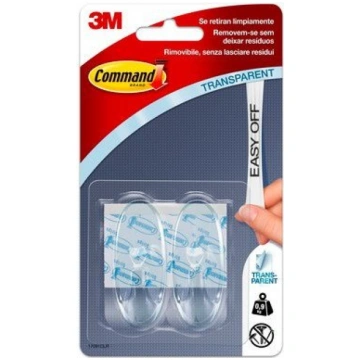 COMMAND TRANSPARENT MEDIUM HOOKS 17091CL