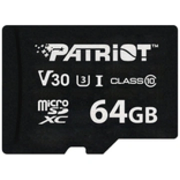 Patriot VX Series 64GB MicroSDXC V30 Class 10 UHS-