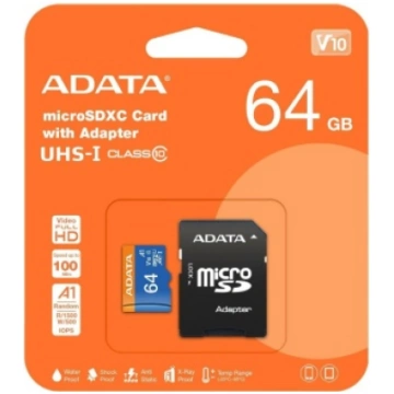 Atmiņas karte Adata MicroSDXC 64GB ar adapteri