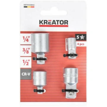 Muciņu atslēgu adapteru komplekts 1/4" 3/8" 1/2" -