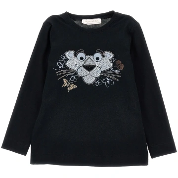 Pink Panther long-sleeved T-shirt - 4 Years / Blac