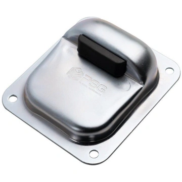 Vārtu atdure ar gumiju, 52mm augstumā, tērauda