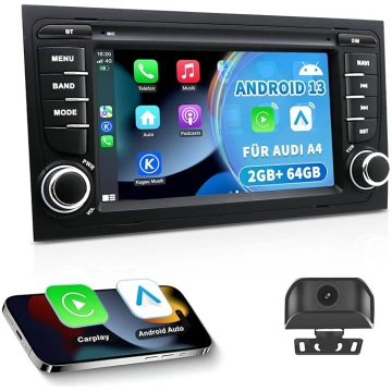 Android 13 auto radio priekš Audi A4/S4/RS4 B6/B7 