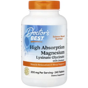 Doctor's Best, High Absorption Magnesium Lysi