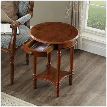 Wooden Console Table with Drawers, Slim Telephone 