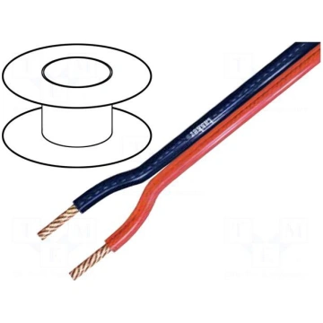 Wire: loudspeaker cable | 2x4mm2 | stranded | OFC 
