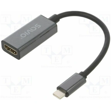 Adapter; HDMI socket,USB C plug; 4K,UHD 2160p; 0.1