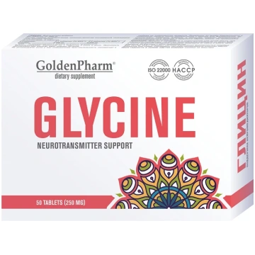 Glicīns 250 mg, 50 tabletes
