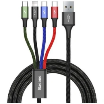 Baseus cable USB 4in1 Lightning / 2x USB Type C / 