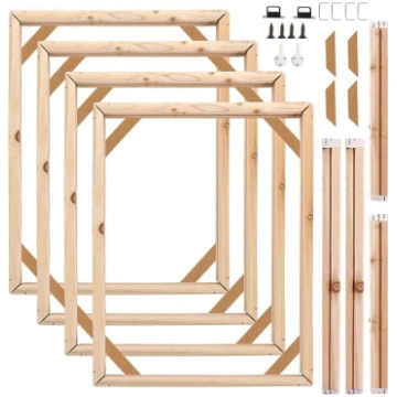 4 gabali Koka rāmis Audekls Stretcher Frame 30 x 4