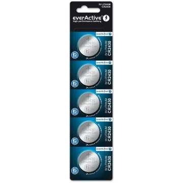Litija baterijas mini everActive CR2430 5 gab