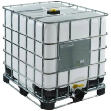 Caurspīdīgs konteiners IBC 1000L, ADR, bīstamām ķī