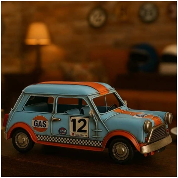 Auto da corsa d'epoca Colore Azzurro Modellin