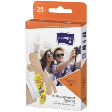 MATOPAT TRAVEL SET plāksteri, 25 gab. Higienasprec