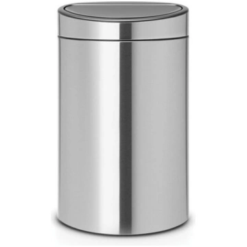 Brabantia 40l metāla miskaste, sudraba