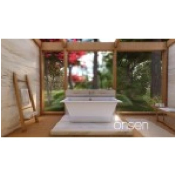 ONSEN vanna 160x75.5 cm, balta Polycer Onsen160