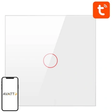 Smart Light Switch ZigBee Avatto ZTS02-EU-W1 1 Way