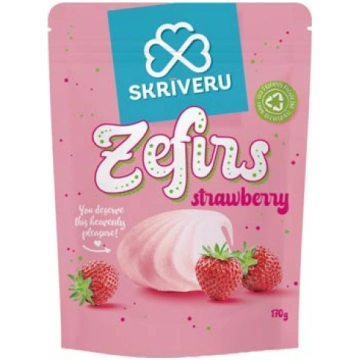 Zefīrs ar zemeņu garšu 170g