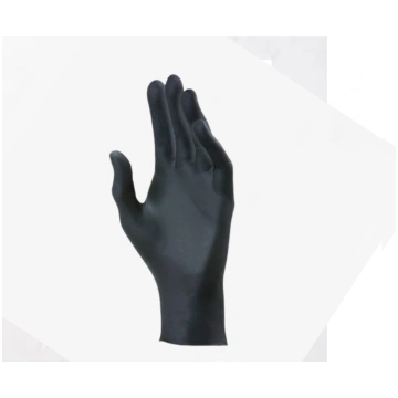 Guanti in nitrile senza polvere tulip nero 100 pz