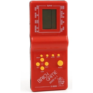 Telcon Retro Tetris spēļu konsole, sarkana - retro